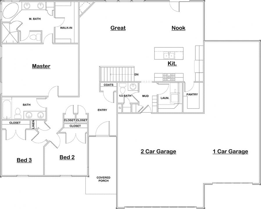 Cambridge Rambler House Plan