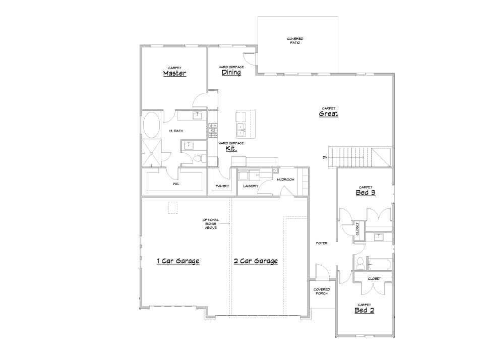 durham house plan floor plan