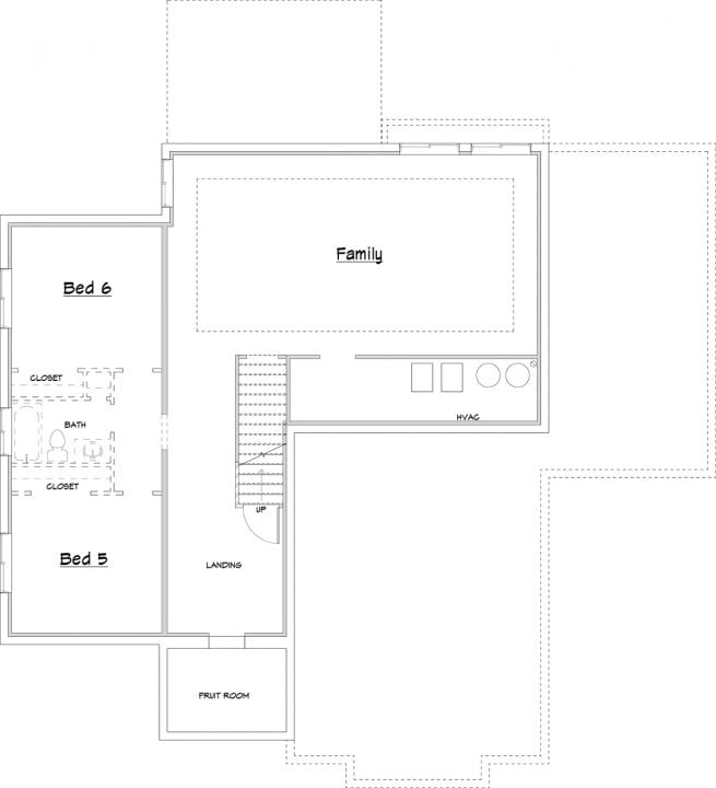 hillside house plan floor plan