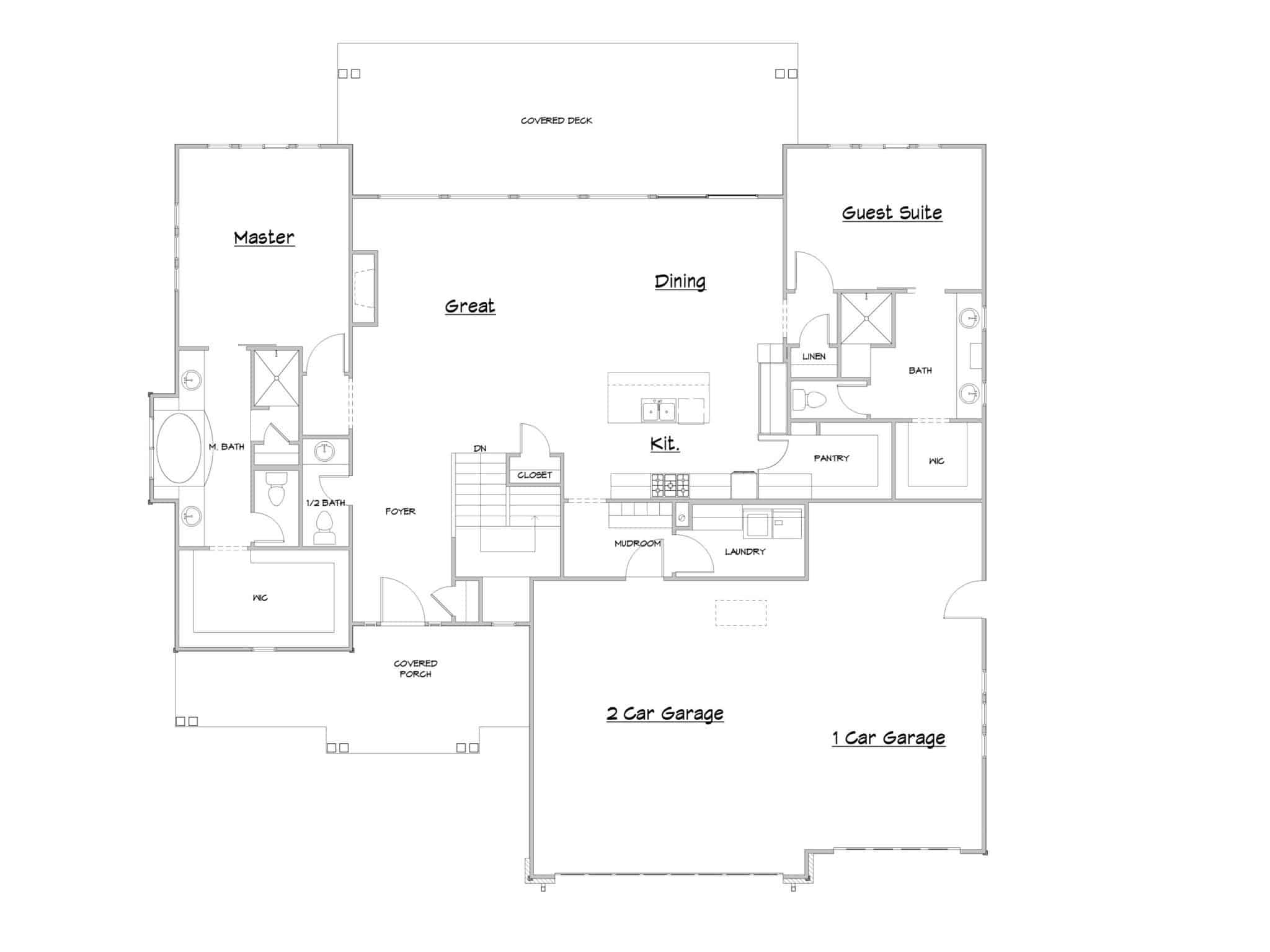 Stillwater Modern Farmhouse Elev A Quick House Plan