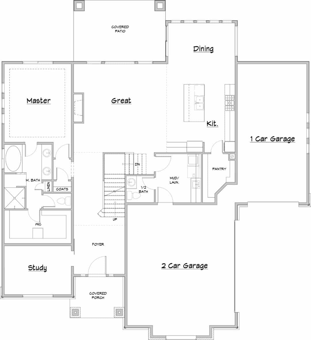 Madison Main Level House Plan