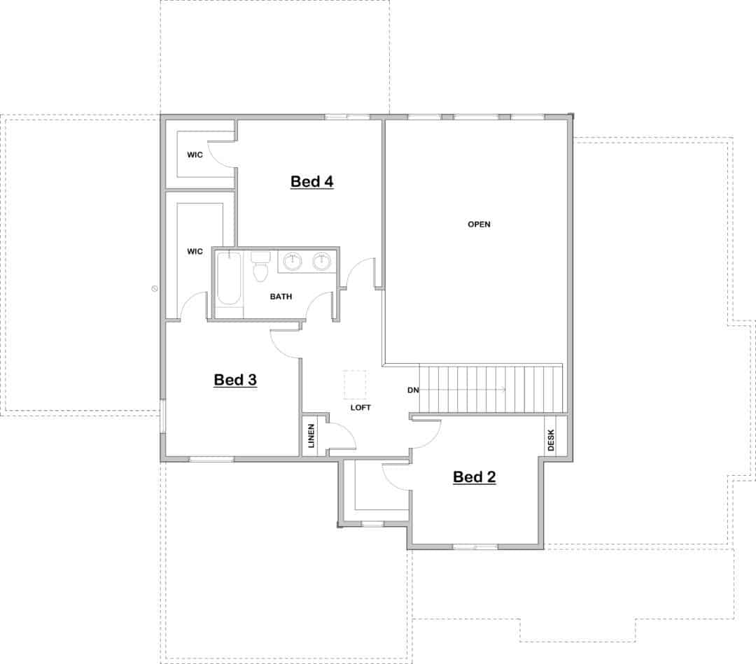 Rockaway Upper Level House Plan