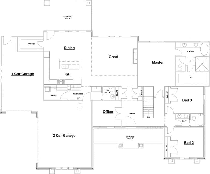 northridge house plan floor plan