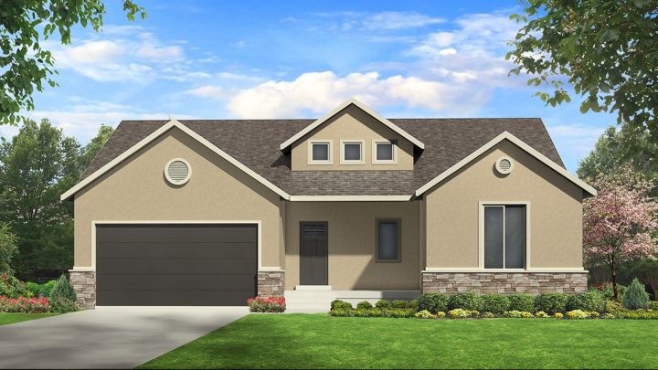 allison traditional house plan 3d rendering