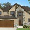 newton french country house plan 3d rendering